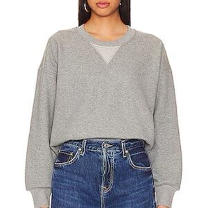 LNA Vintage Gym Sweatshirt in Heather Grey